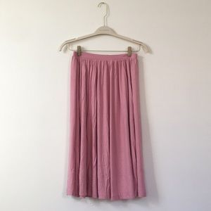 ASOS midi skater dress in blush